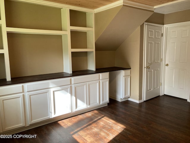 22909 Green Garden Dr, Chugiak, AK 99567 - interior space featuring dark wood-style flooring and baseboards