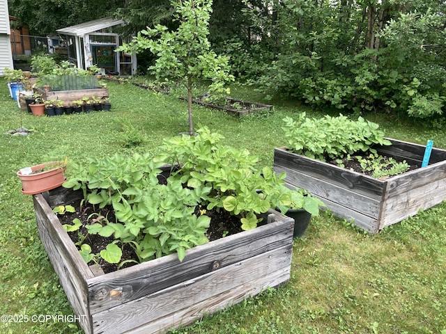 22909 Green Garden Dr, Chugiak, AK 99567 - view of yard featuring a vegetable garden