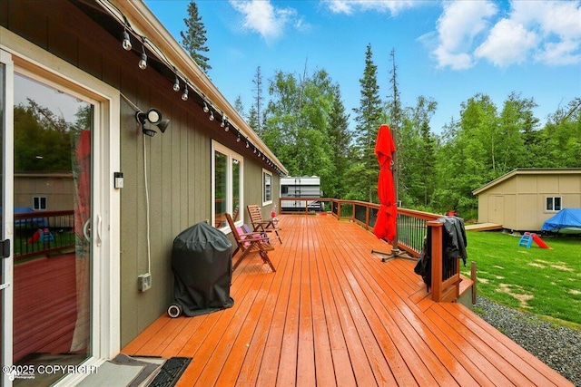 2700 S Hatcher Pass St, Wasilla, AK 99623 - deck featuring a yard
