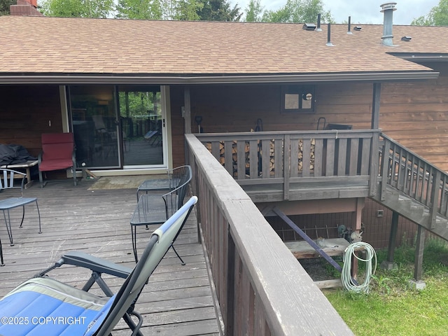 7700 E 32nd Ave, Anchorage, AK 99504 - view of wooden deck