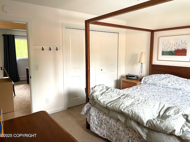 7700 E 32nd Ave, Anchorage, AK 99504 - bedroom featuring light carpet, baseboard heating, and baseboards