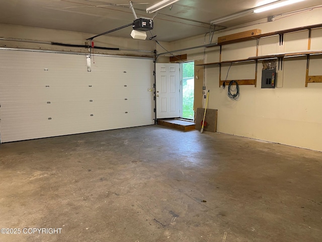 7700 E 32nd Ave, Anchorage, AK 99504 - garage with electric panel and a garage door opener