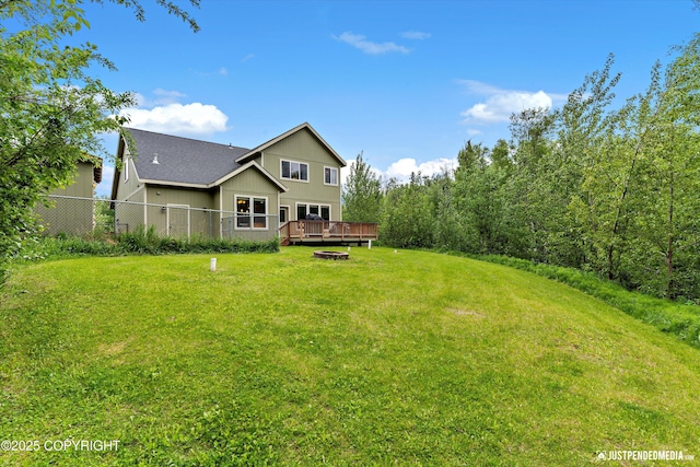 542 S Tender Arctic Dr, Palmer, AK 99645 - back of house with a deck and a shingled roof