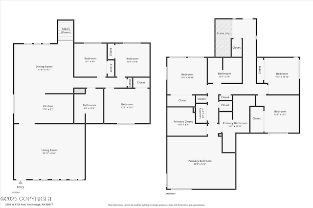 2105 W 47th Ave, Anchorage, AK 99517 - view of home floor plan
