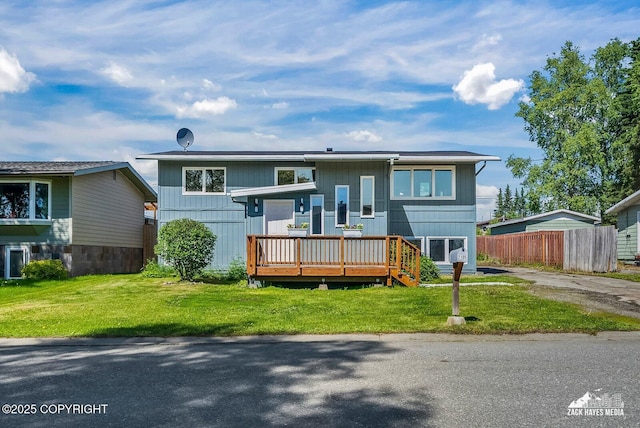 2105 W 47th Ave, Anchorage, AK 99517 - view of front of house featuring a wooden deck