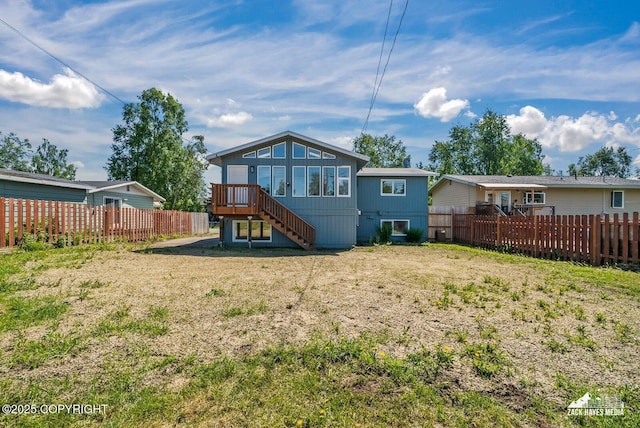 2105 W 47th Ave, Anchorage, AK 99517 - back of property featuring stairs