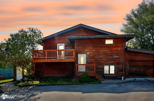 4085 Calhoun St, Homer, AK 99603 - rear view of house featuring a balcony