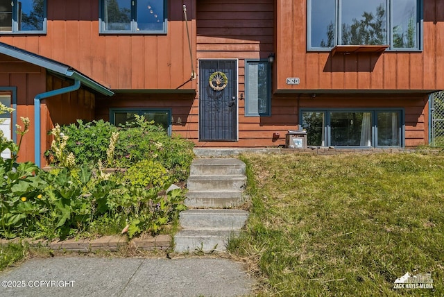 20213 David Ave, Eagle River, AK 99577 - property entrance featuring a lawn