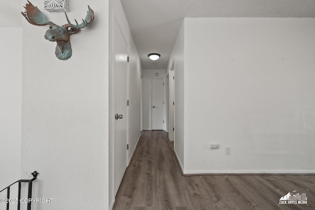20213 David Ave, Eagle River, AK 99577 - hallway featuring wood finished floors and a textured ceiling