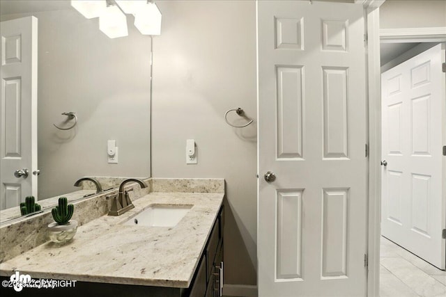 12830 Mission Cir, Anchorage, AK 99516 - bathroom featuring vanity and tile patterned flooring