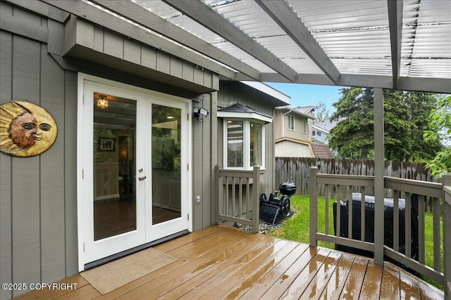12830 Mission Cir, Anchorage, AK 99516 - deck with french doors