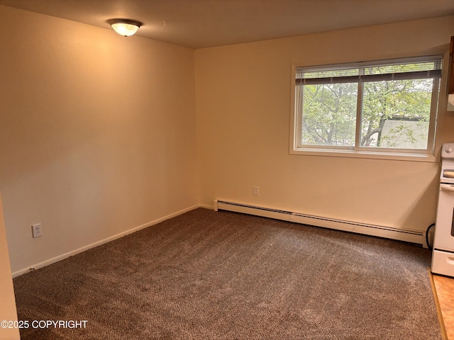 810 E 79th Ave, Anchorage, AK 99518 - carpeted empty room with a baseboard heating unit and baseboards