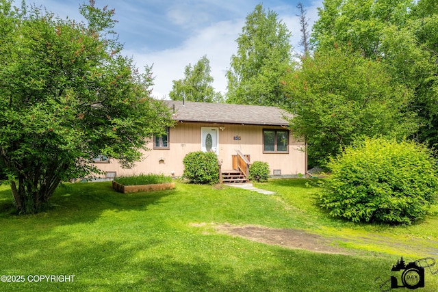 5275 E Birch Dr, Wasilla, AK 99654 - view of front of house with a front lawn