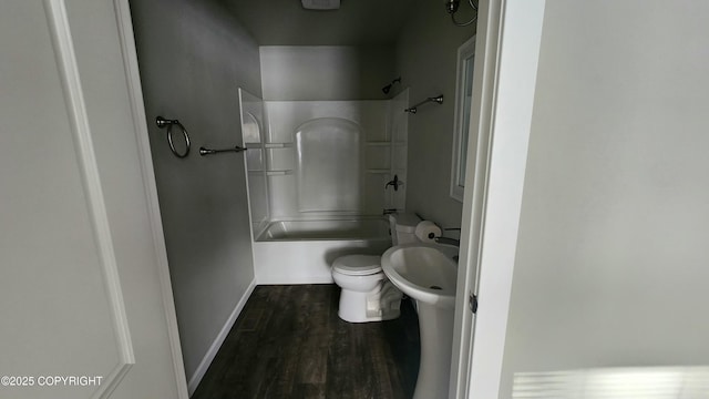 9074 W John St, Wasilla, AK 99654 - full bathroom featuring wood finished floors and tub / shower combination