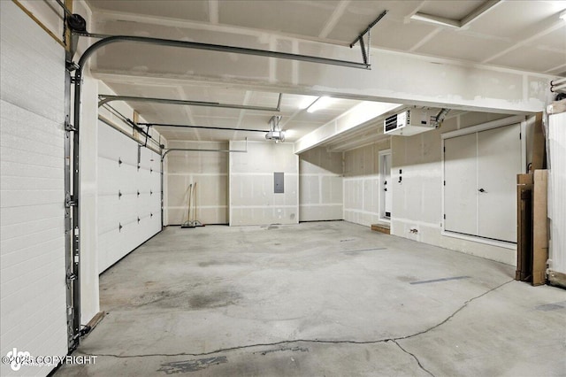 8683 Estates Cir, Anchorage, AK 99507 - garage with a garage door opener, electric panel, and a heating unit