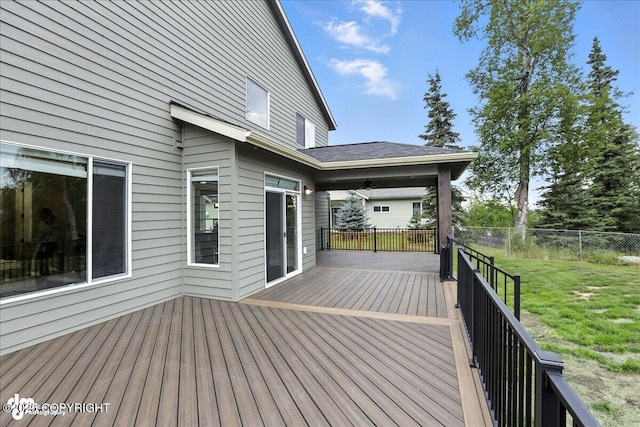 8683 Estates Cir, Anchorage, AK 99507 - view of wooden terrace