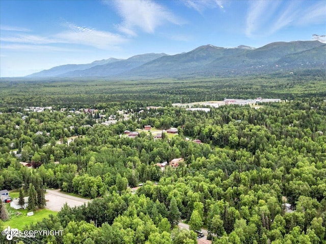 8683 Estates Cir, Anchorage, AK 99507 - drone / aerial view of a forest and mountains