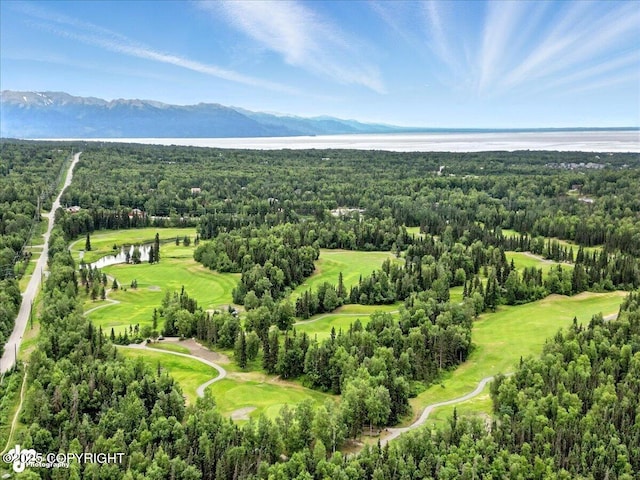 8683 Estates Cir, Anchorage, AK 99507 - aerial view of a water and mountain view and a local golf course