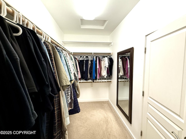 14740 Maxwell Pl, Anchorage, AK 99516 - spacious closet featuring carpet flooring and attic access
