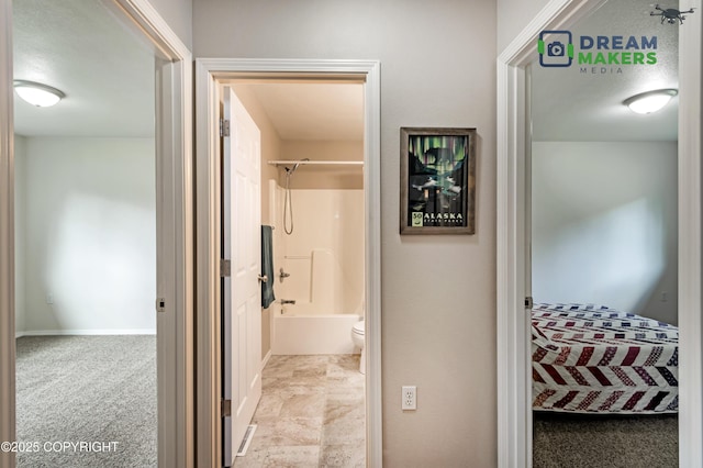 3111 N Intuition Dr, Wasilla, AK 99654 - hallway with carpet floors