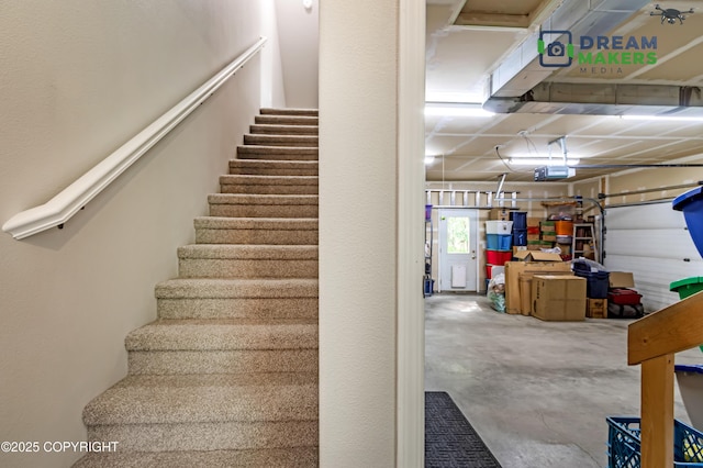3111 N Intuition Dr, Wasilla, AK 99654 - stairs with concrete floors