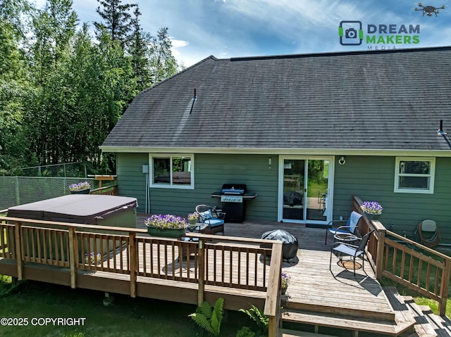 3111 N Intuition Dr, Wasilla, AK 99654 - back of house with a deck