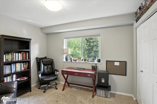 9198 Eagle River Ln, Eagle River, AK 99577 - home office featuring carpet and baseboards