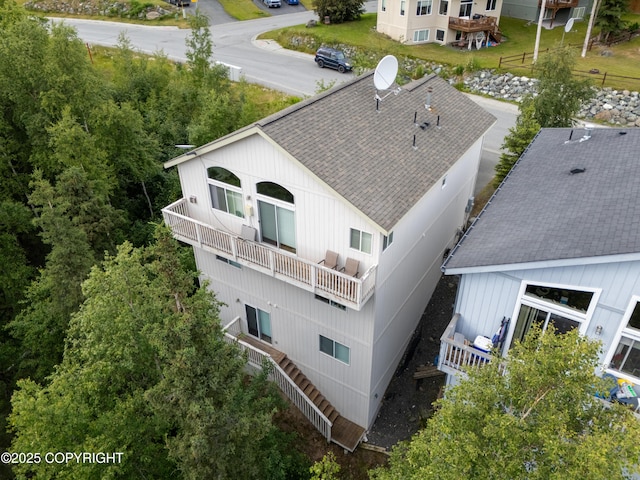 9198 Eagle River Ln, Eagle River, AK 99577 - view from above of property