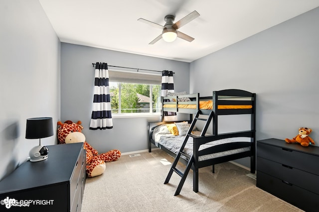 17001 Yellowstone Dr, Eagle River, AK 99577 - bedroom with carpet flooring and ceiling fan