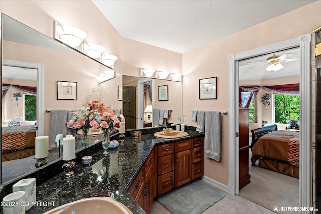 2215 S Austin Cir, Palmer, AK 99645 - full bath with ensuite bath, tile patterned flooring, and vanity