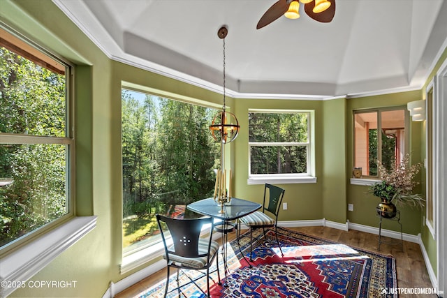 2215 S Austin Cir, Palmer, AK 99645 - sunroom featuring a chandelier and healthy amount of natural light