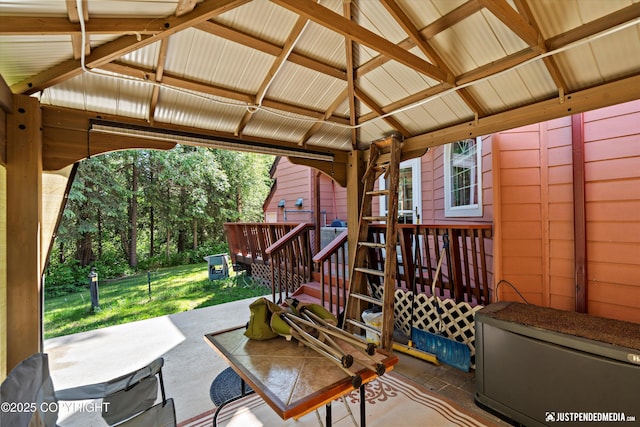 2215 S Austin Cir, Palmer, AK 99645 - view of patio / terrace featuring a wooden deck