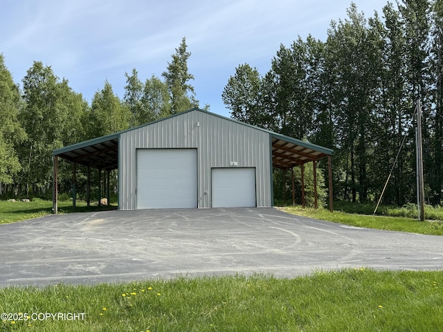 9810 N Runyon Cir, Palmer, AK 99645 - garage with a garage and driveway