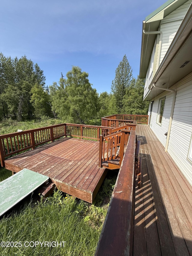9810 N Runyon Cir, Palmer, AK 99645 - view of wooden deck