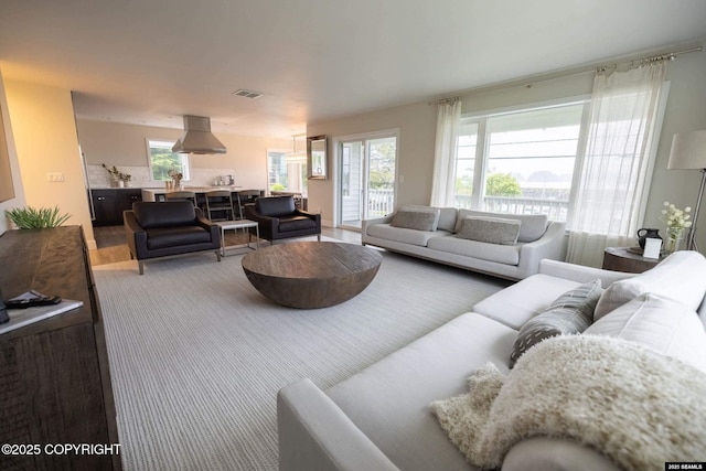 101 Jeff Davis St, Sitka, AK 99835 - living area with healthy amount of natural light and wood finished floors