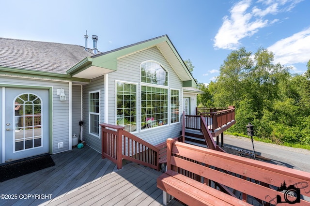 3474 E Wanamingo Dr, Wasilla, AK 99654 - view of deck