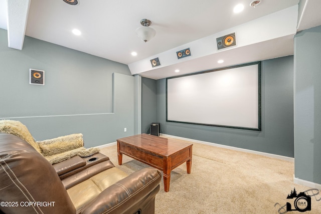 3474 E Wanamingo Dr, Wasilla, AK 99654 - cinema room with carpet and recessed lighting