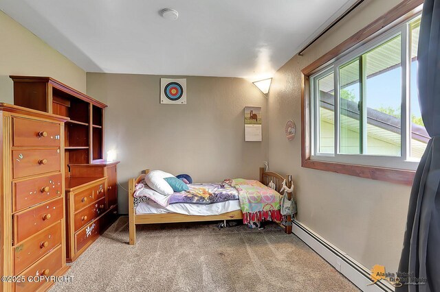 910 S Iris Cir, Palmer, AK 99645 - carpeted bedroom with a baseboard radiator