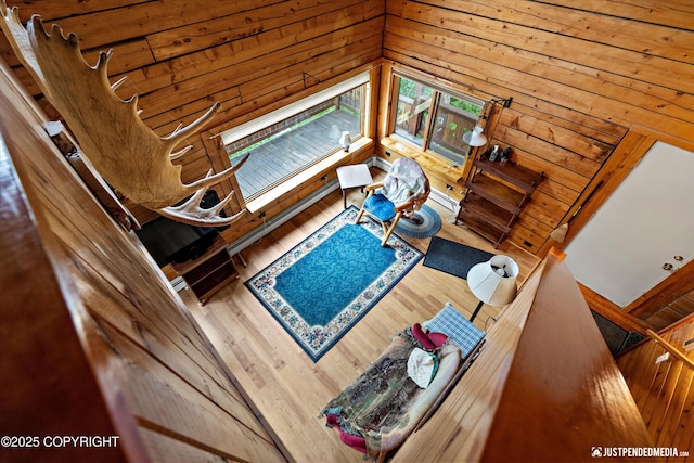7550 E Fireweed Rd, Palmer, AK 99645 - living room featuring wood walls and wood finished floors