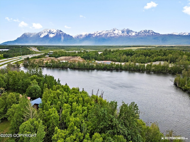 7550 E Fireweed Rd, Palmer, AK 99645 - water view featuring a mountainous background