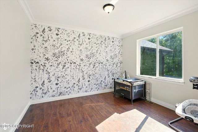 4920 W Fairview Loop, Wasilla, AK 99654 - unfurnished room with ornamental molding and wood finished floors