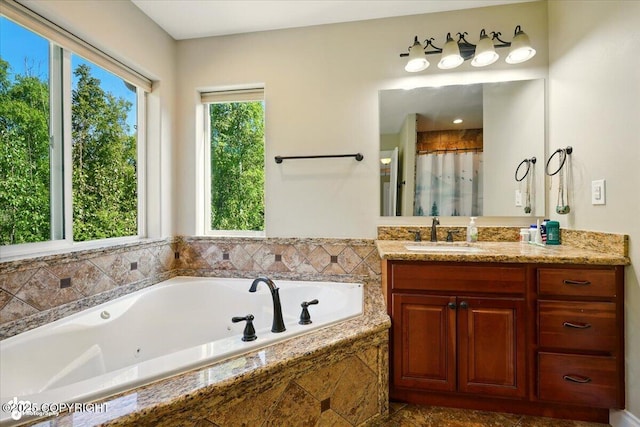 4920 W Fairview Loop, Wasilla, AK 99654 - full bath with vanity and a tub with jets