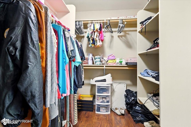 4920 W Fairview Loop, Wasilla, AK 99654 - walk in closet featuring wood finished floors