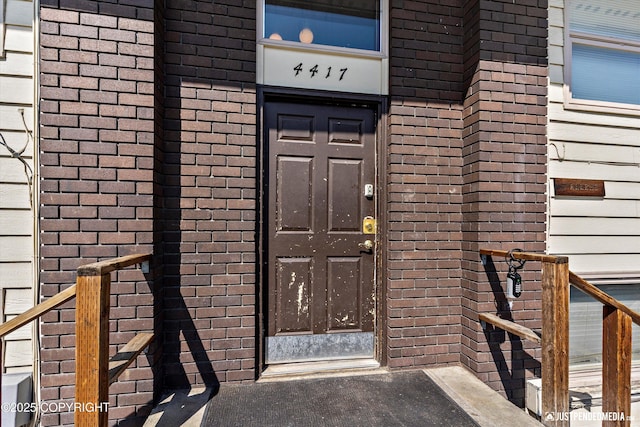 4417 San Roberto Ave, Anchorage, AK 99508 - entrance to property featuring brick siding