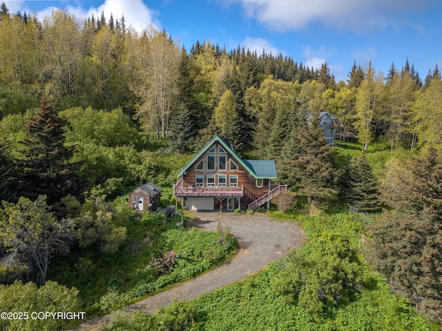 2032 Horizon Ct, Homer, AK 99603 - view from above of property featuring a forest