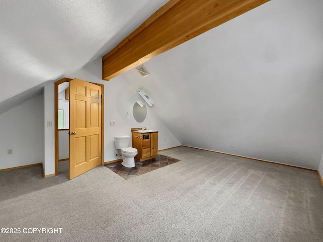 26839 S Talkeetna Spur Rd, Talkeetna, AK 99676 - additional living space with carpet flooring and baseboards