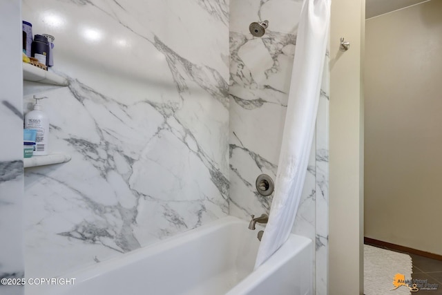 3941 Eric Cir, Anchorage, AK 99507 - bathroom with shower / bath combination with curtain