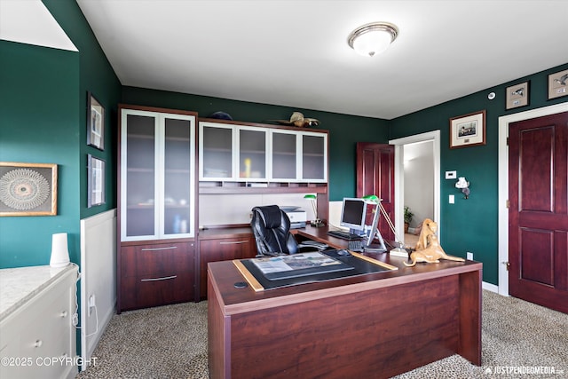 9900 Hillhaven Cir, Anchorage, AK 99507 - office area featuring light colored carpet and baseboards