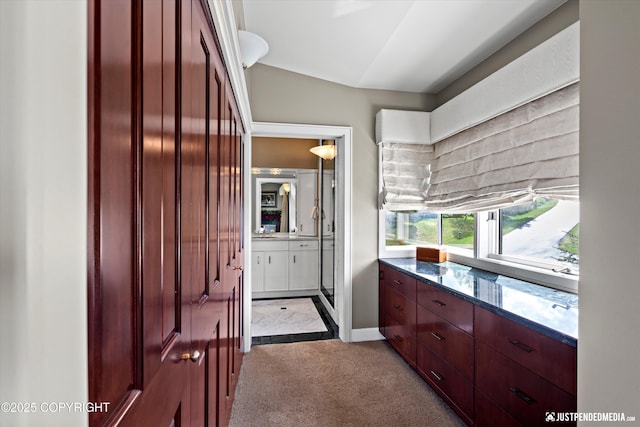 9900 Hillhaven Cir, Anchorage, AK 99507 - bathroom featuring vanity and baseboards