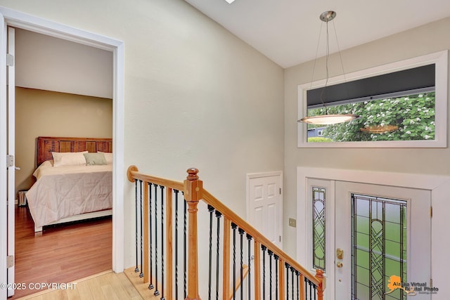 3868 Shannon Cir, Anchorage, AK 99508 - foyer entrance with wood finished floors